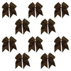 Brown Cheer Bows - 10 Pack