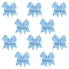 Carolina Blue Cheer Bows - 10 Pack
