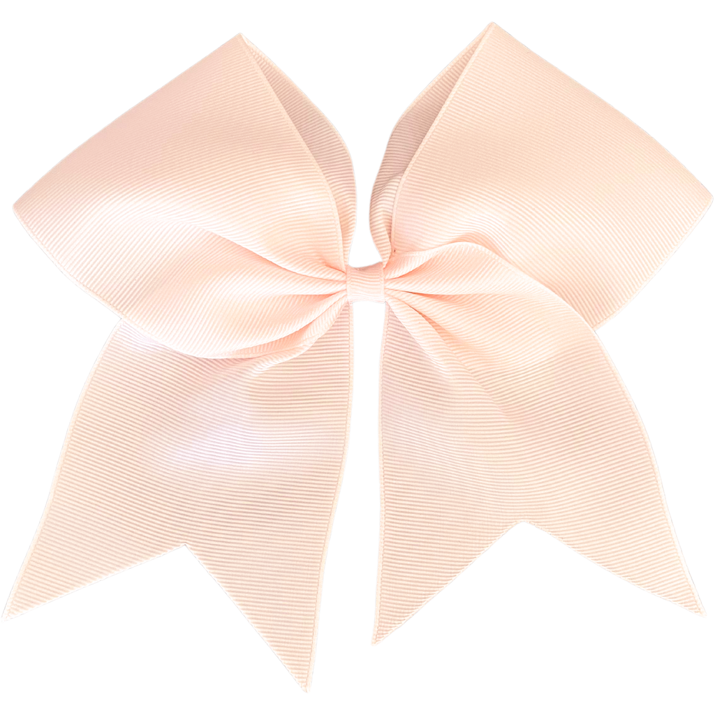 Peach Ponytail Cheer Bow