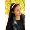 Gold and White Zebra Glitter Headband