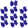 Blue Classic Hair Bows - 10 Pack
