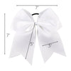 White Clip Hair Bows - 10 Pack