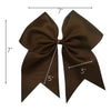 Brown Clip Hair Bow