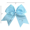 Light Blue Cheer Bows - 10 Pack