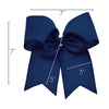Navy Cheer Bows - 10 Pack