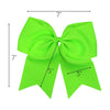 Neon Green Cheer Bows - 10 Pack