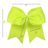 Neon Yellow Cheer Bows - 10 Pack
