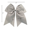 Gray Clip Hair Bows - 10 Pack