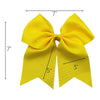 Yellow Clip Hair Bows - 10 Pack