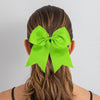 Lime Clip Hair Bows - 10 Pack