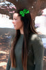 Green Classic Hair Bow
