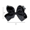 Black Classic Hair Bow