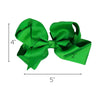 Green Classic Hair Bow