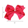 Hot Pink Classic Hair Bows - 10 Pack