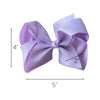 Light Purple Classic Hair Bows - 10 Pack
