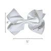 White Classic Hair Bow