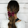 Maroon Classic Hair Bows - 10 Pack
