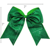 Green Glitter Cheer Bow