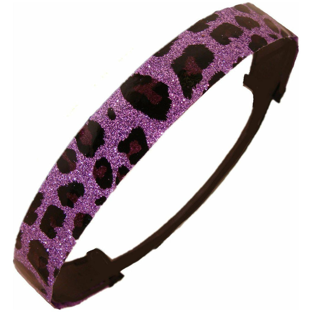 Purple Cheetah Glitter Headband