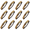 Gold Glitter Headbands - 12 Pack