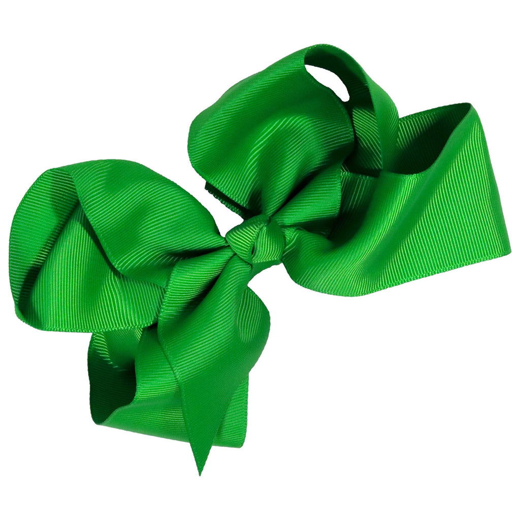 Green Classic Hair Bow