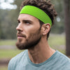 Neon Green Cotton Headbands - 12 Pack