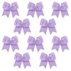 Light Purple Clip Hair Bows - 10 Pack