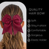 Maroon Cheer Bows - 10 Pack
