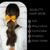 Athletic Gold Classic Hair Bows - 10 Pack