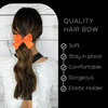 Neon Orange Classic Hair Bow