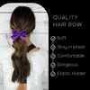 Purple Classic Hair Bow
