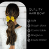 Yellow Classic Hair Bows - 10 Pack