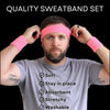 Light Pink Sweatband Set