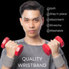 Gray Wrist Sweatbands - 6 Pack