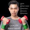 Green Wrist Sweatbands - 6 Pack