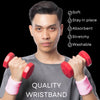 Light Pink Wrist Sweatbands - 6 Pack