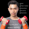 Orange Wrist Sweatbands - 6 Pack