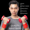 Red Wrist Sweatbands - 6 Pack