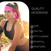 Tie-Dye Pink Tie Headbands - 12 Pack