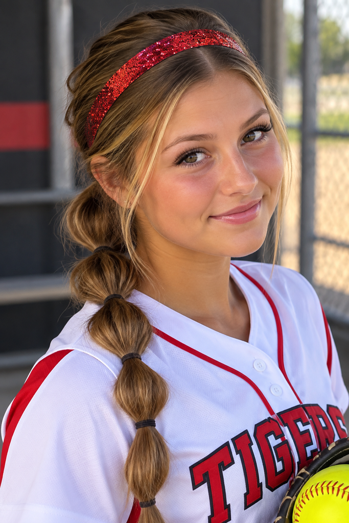 Red Glitter Headband