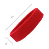 Red Gray Black Head Sweatbands - 3 Pack