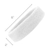 White Head Sweatbands - 12 Pack
