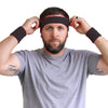 Sweatband Sets Terry Cotton Headband and 2 Wristbands Pack You Pick Colors & Quantities
