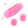 Light Pink Sweatband Set