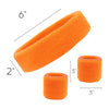 Orange Sweatband Set