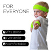 Neon Green Sweatband Set