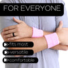 Light Pink Wrist Sweatbands - 6 Pack