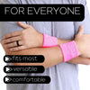 Medium Pink Wrist Sweatbands - 2 Pack