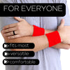 Red Wrist Sweatbands - 6 Pack