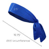 Blue Tie Headbands - 12 Pack
